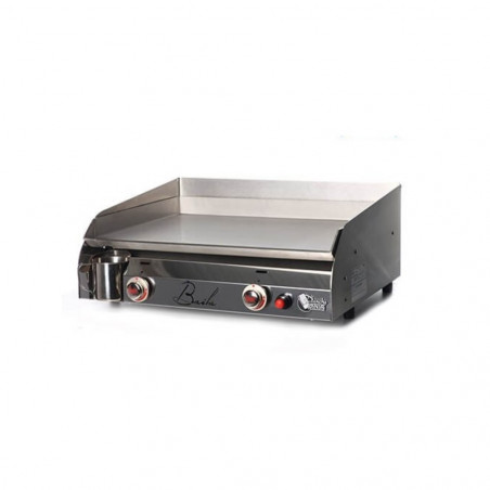 PLANCHA GAZ 2 FEUX BAILA TOUT INOX